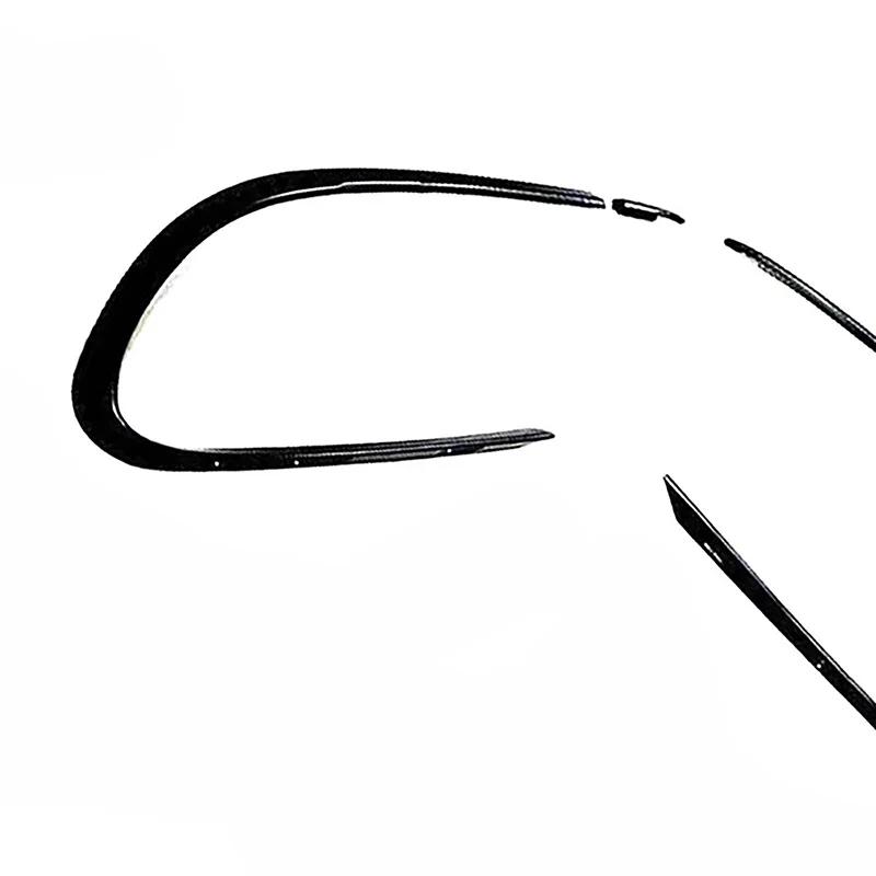 Черная рамка противотуманной фары переднего бампера противотуманная фара сплиттер спойлер отделка для Mercedes Benz CLA Class 2016-2018 CLA45 CLA200 CLA220 AMG