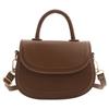 This Year, the Popular Small Bag Women's 2024 Spring and Summer New Trendy Solid Color Messenger Bag Foreign Fashion Handbag Saddle Bag