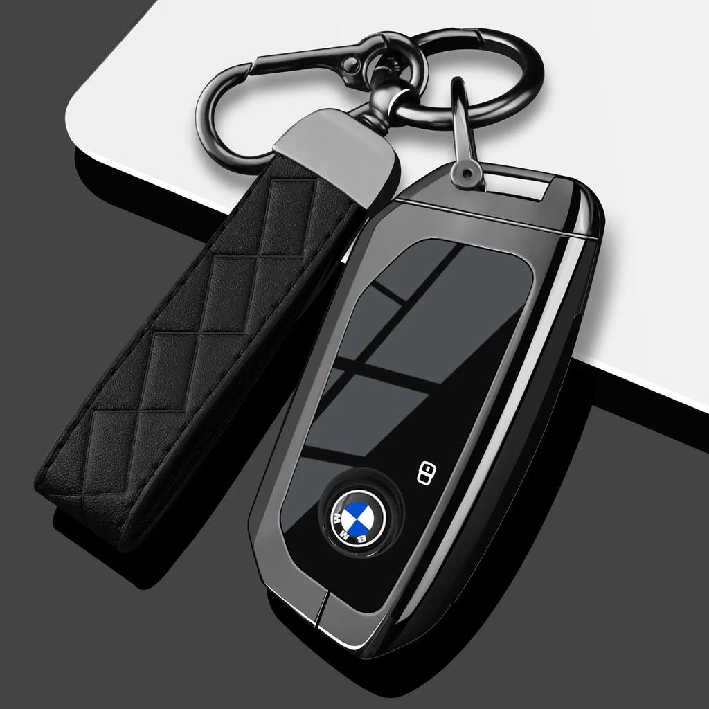 Чехол-брелок из цинкового сплава для ключа автомобиля BMW X1 X3 X4 X5 F15 X6 F16 G30 7 Серия G11 F48 F39 520 525 f30 118i 218i 320i Автоаксессуары