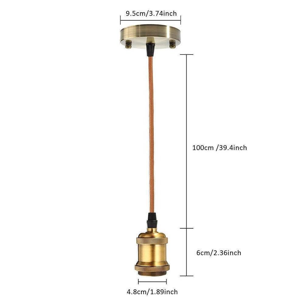 Socket Lamp Base Home Decoration Ceiling Light Bulb Holder Pendant Light Hanging Rose Lamp Fitting