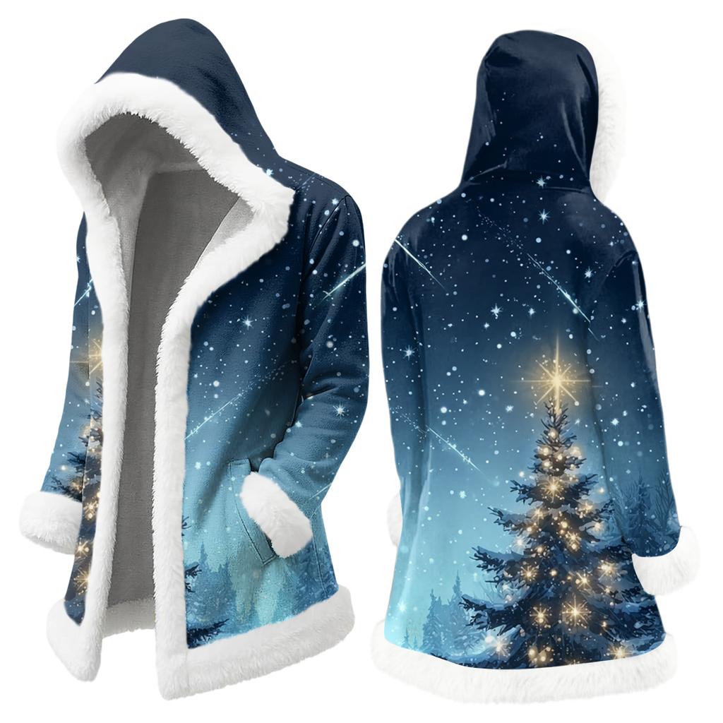 Мужская повседневная куртка с рождественским принтом