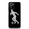 New Square Clear Phone Case For Xiaomi Redmi Note 12 11 9S 9 8 10 Pro+ 7 8T 9C 9A 8A K40 Gaming Cover Football Player Soccer Art
