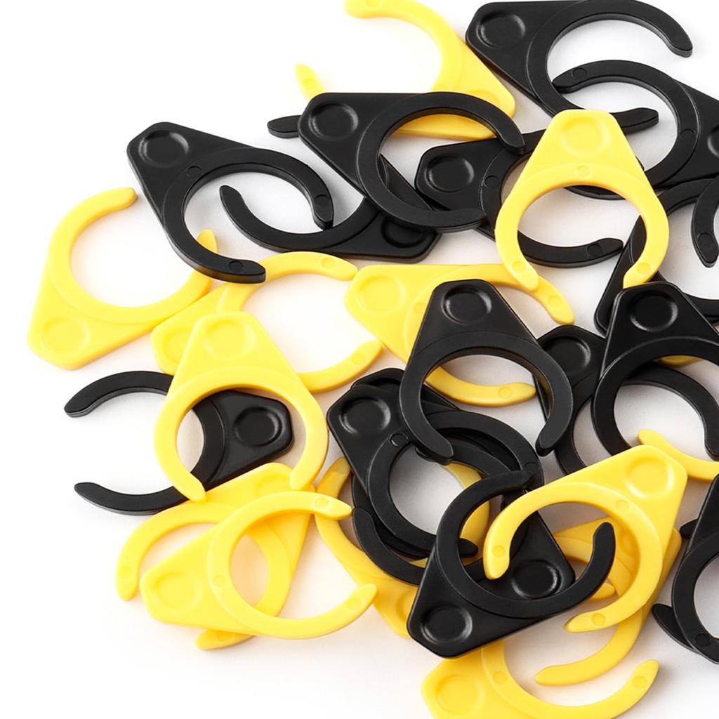20pcs Bicycle Pedal Quick Release Lock Plastic Bicycle Clip Pedal Cover Bicycle Practical Cycling Parts (Yellow) [Item]