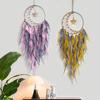 Home Decoration Star Dreamcatcher Hanging Wind Chime Black Feather Pendant Hanging