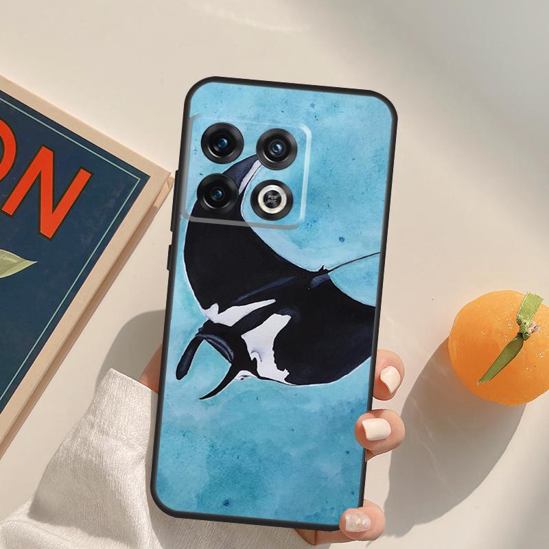 Animal Manta Ray Case For OnePlus Ace 8T 9R 9RT 10T 8 9 11 10 Pro Cover For OnePlus Nord 2 2T N10 N20 N100 CE