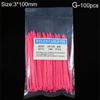 100pcs/pack Nylon Wire Self-Locking Corrosion Resistance Cable Zip Ties Organiser Fasten Cable