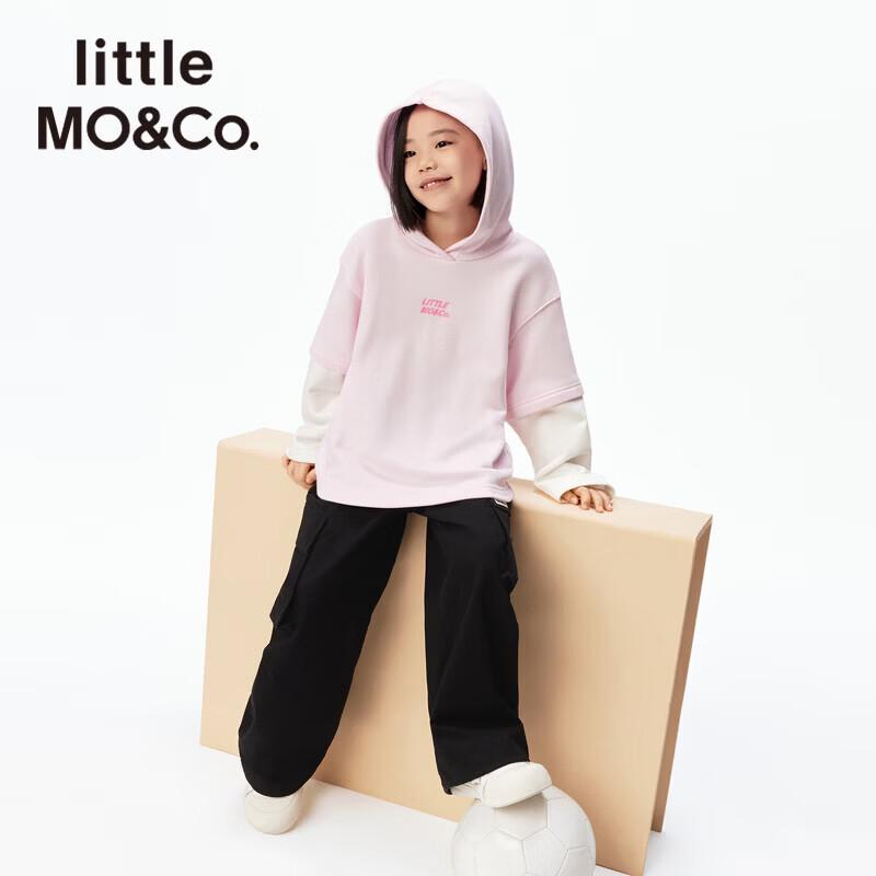 Little MO&Co. Kids' Faux-Layered Number Graphic Hooded Sweatshirt