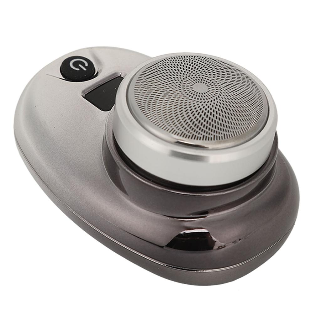 Электрический триммер для бороды Беспроводной Мини USB Перезаряжаемый Светодиодный дисплей Водонепроницаемая машинка для стрижки бороды для мужчин Черный Серебристый Градиент