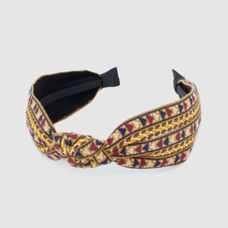 LALA Этническая повязка на голову-БЕЖЕВЫЙ#