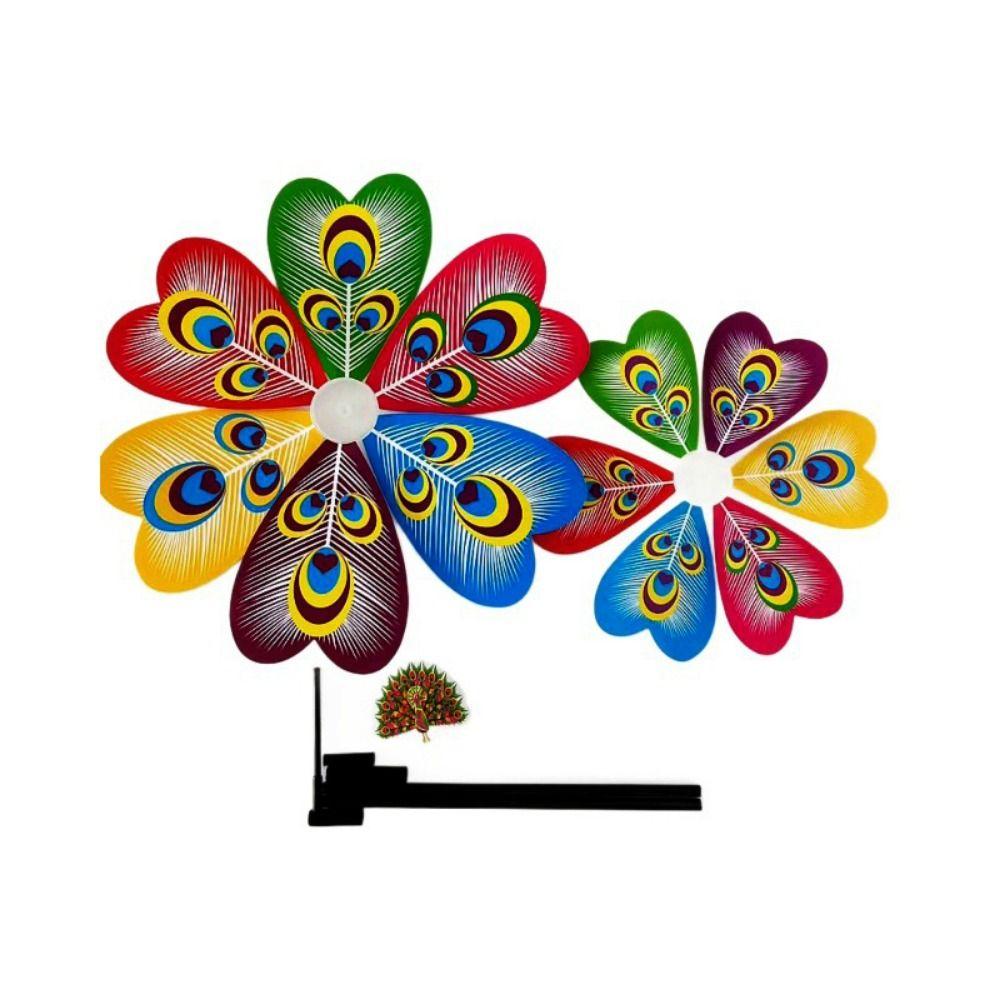 Raise Double Layered Colorful Butterfly Dance Windmill Outdoor Party Picnic Decor