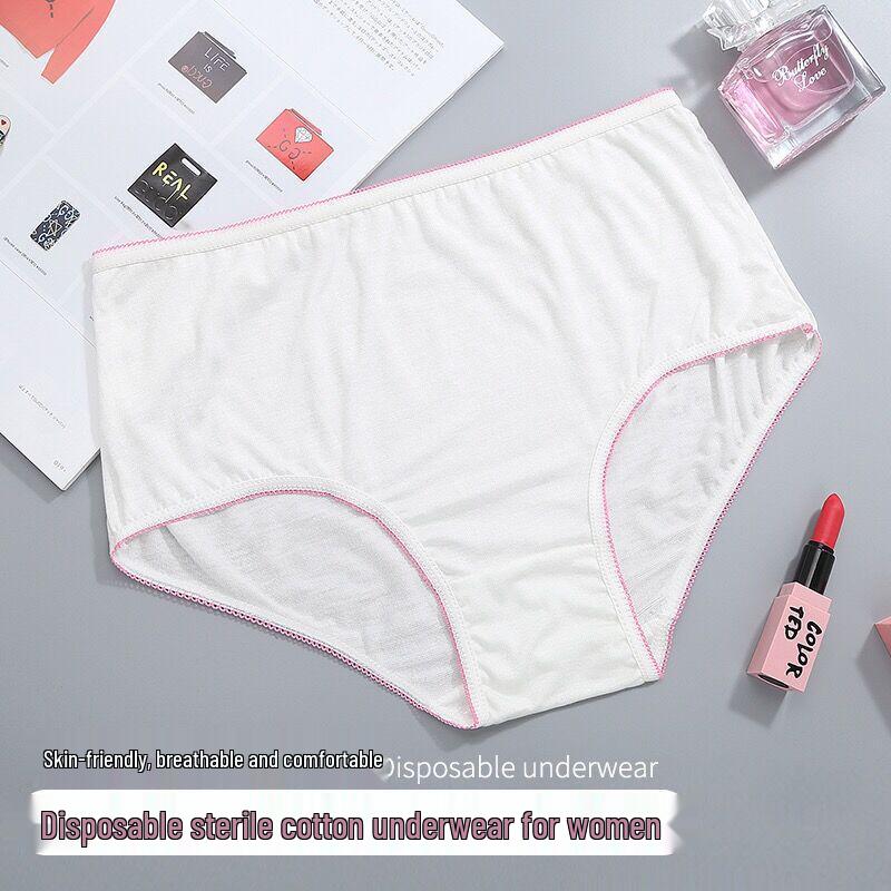 Стерильное одноразовое нижнее белье для беременных из чистого хлопка - женские трусы-боксеры и защитные брюки
