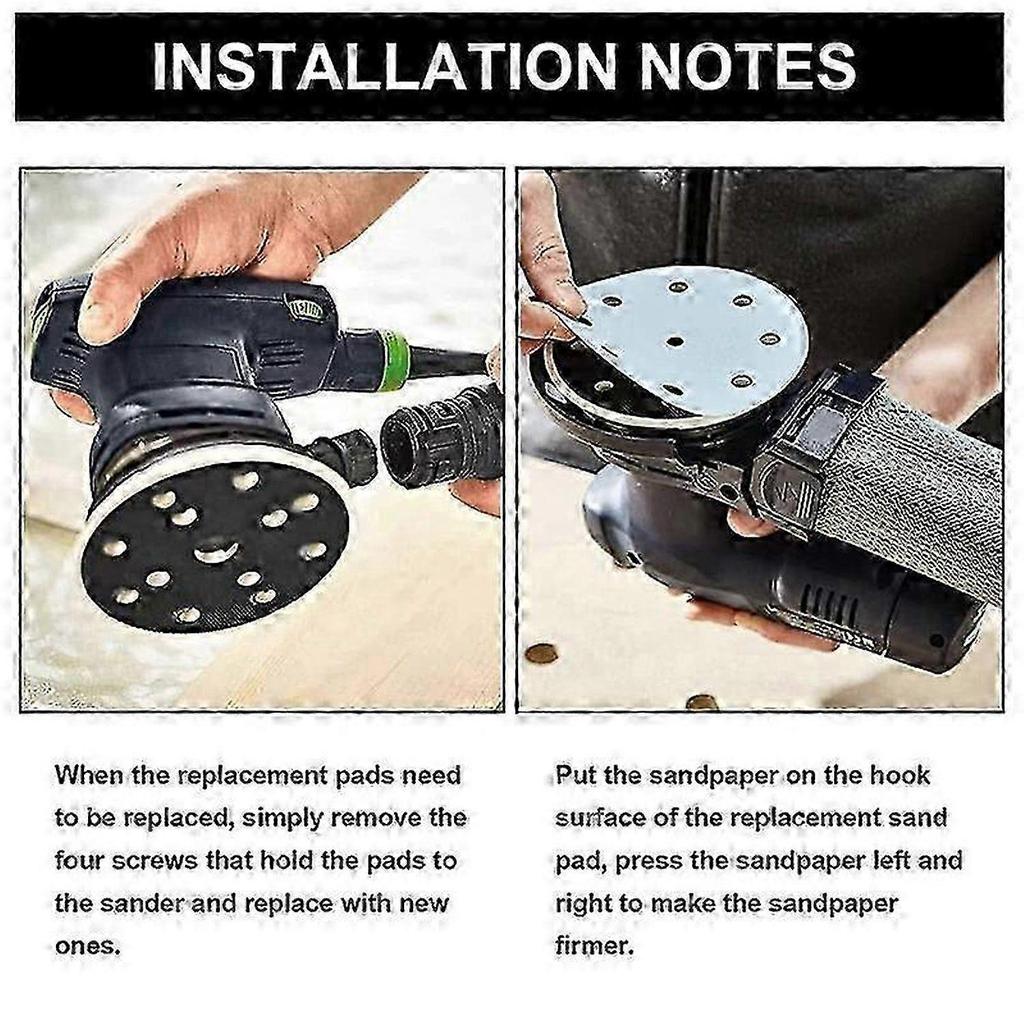 Sanding pad for Festool, 125mm ultra durable, soft, 8 holes replacement