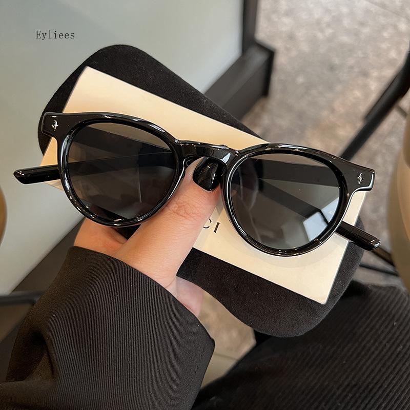 Ретро Овальная Рамка Солнцезащитные Очки UV400 Унисекс Личность Подиум Маленькая Рамка Очки для Мужчин и Женщин