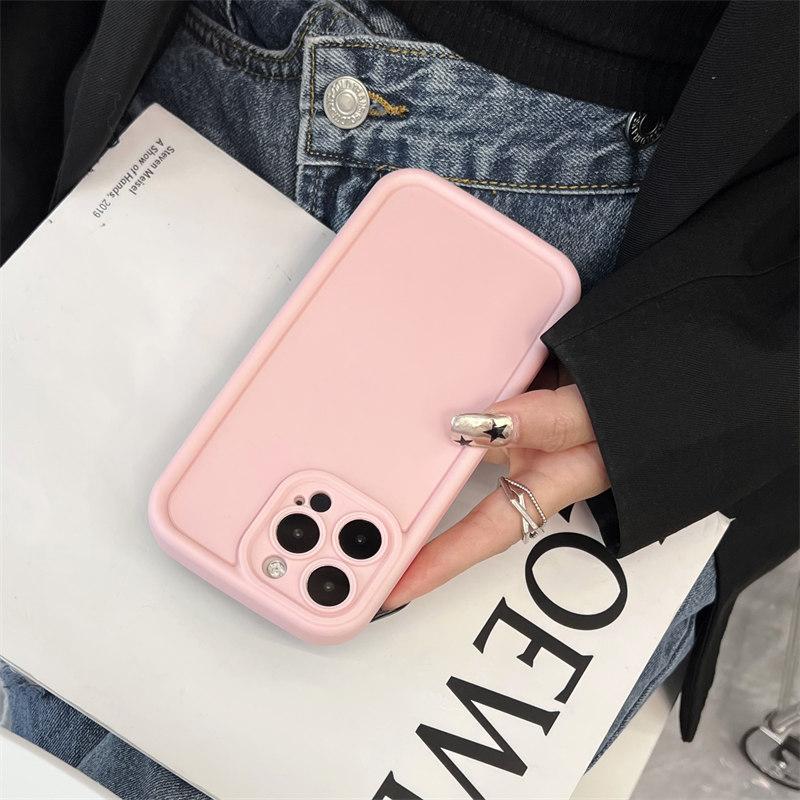 Простой однотонный матовый мягкий силиконовый чехол для iPhone 15, 14, 13, 12, 11 Pro Max XR XS 7 8Plus, комплексные чехлы для защиты от падения с высоты