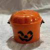 Ведро для тыквы на Хэллоуин Миниатюрный дизайн Тыква Оранжевое ведро Мини-контейнеры для хранения Праздничное украшение на Хэллоуин