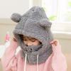 3-9 лет Мультяшная шапка для девочек и мальчиков, шарф, утепленная шапка, зимняя шапка для детей, детские вещи для новорожденных, детская шапка плюс флисовые детские шапки
