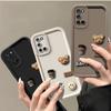 A54 A55 A74 A94 4G Cute Cartoon 3D Bear Silicone Case For OPPO A12E A5 A12 A8 A9 2020 A53 2020 4G Shockproof Cover RENO 5Z 8Z 5G