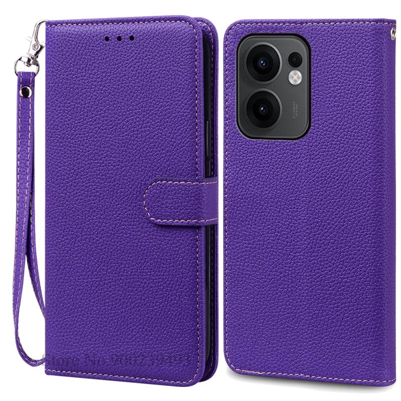 Чехол Reno 13F для Oppo Reno 13F Чехол Кожаный Чехол-книжка с кошельком для Oppo Reno 13F 5G Чехол Мягкая Обложка-книжка Coque Fundas Shell