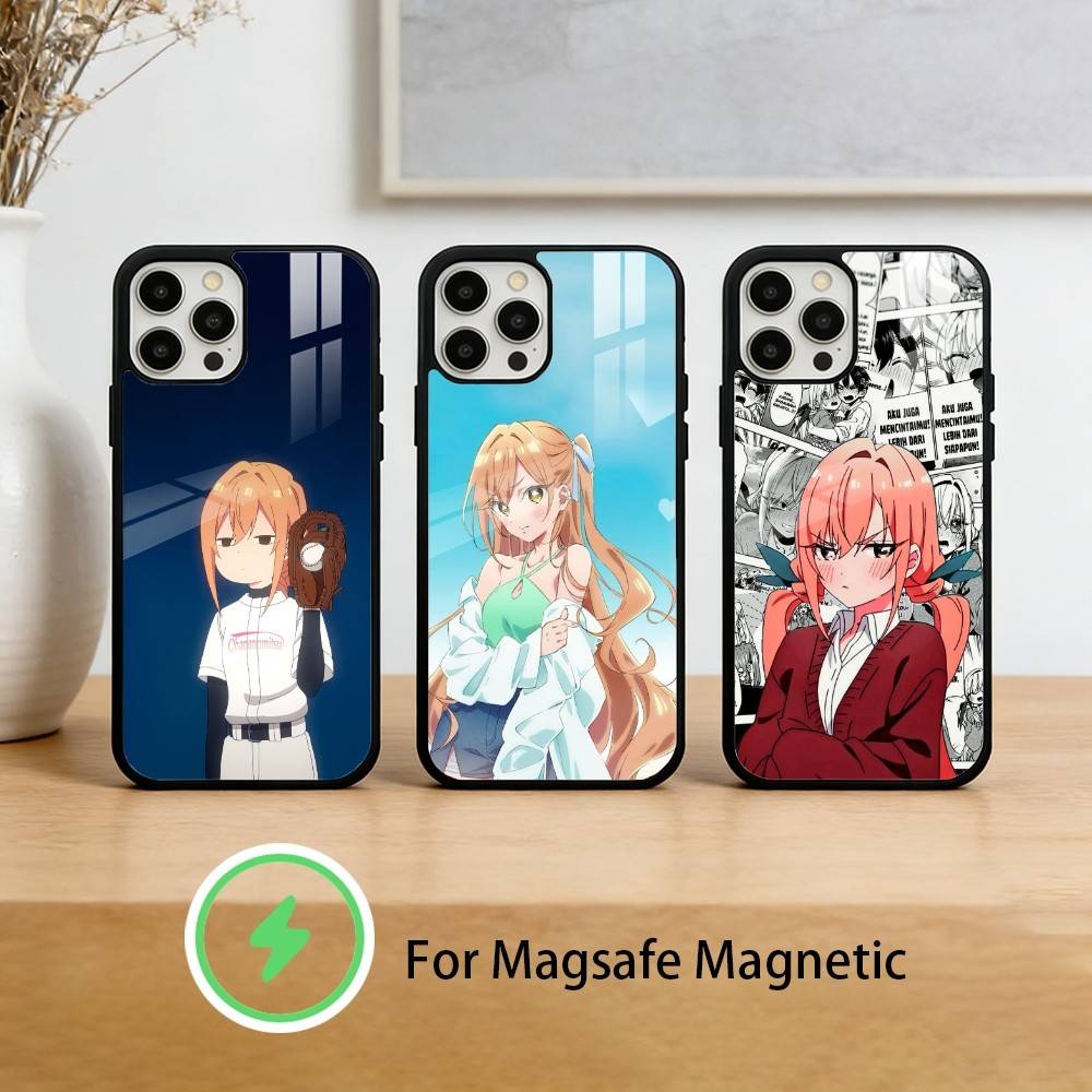 Чехол для телефона Anime The 100GF I-Inda Karane для iPhone 17 16 15 14 13 12 Pro Max Plus с зеркальной беспроводной магнитной крышкой