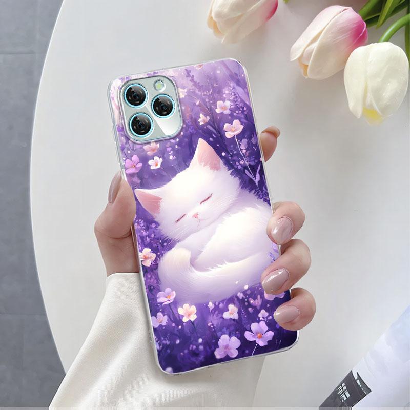 Для Blackview A95 A85 A80S A100 Чехол Роскошный Чехол для Телефона Для Blackview A200 Pro A80 Цветок Прозрачный Мягкий Силикон Защитная Крышка