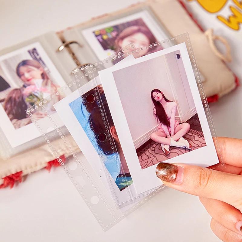 Милый Плюшевый Держатель для Фотокарточек Kpop Папка Зимний Теплый Коллекционный Альбом для Фотокарточек Идолов 3 дюйма 1 ячейка 20 карманов