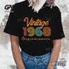 Nostalgia Vintage 1985\1986\1968 T-Shirts Fashion Women Girls Summer Tee Shirt Casual Short Sleeve Round Neck Tops