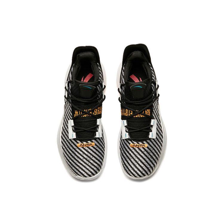 Anta Баскетбольные кроссовки Air Space 2 Low мужские черные белые золотые 112011606-9