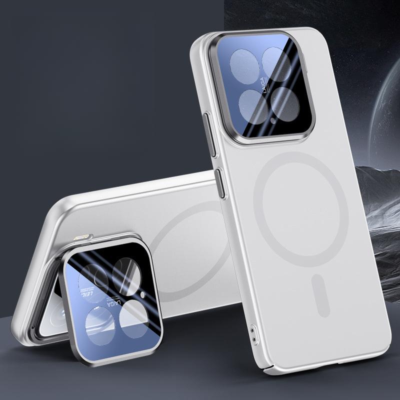 Подходит для чехла для мобильного телефона Xiaomi 15pro Матовый кронштейн для объектива Xiaomi Полное покрытие 15 Противоударный Магнитная адсорбция Для простых мужчин