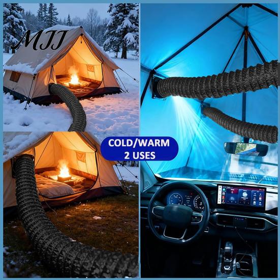 Lightweight Portable Car Air Duct Conditioning Ventilation Hose for Back Seat, with Extension USB Flow Fan, Adjustable Pipe SUV Truck Van Pet