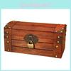 Vintage Wooden Storage Box With Lid For Home Organization And Decoration