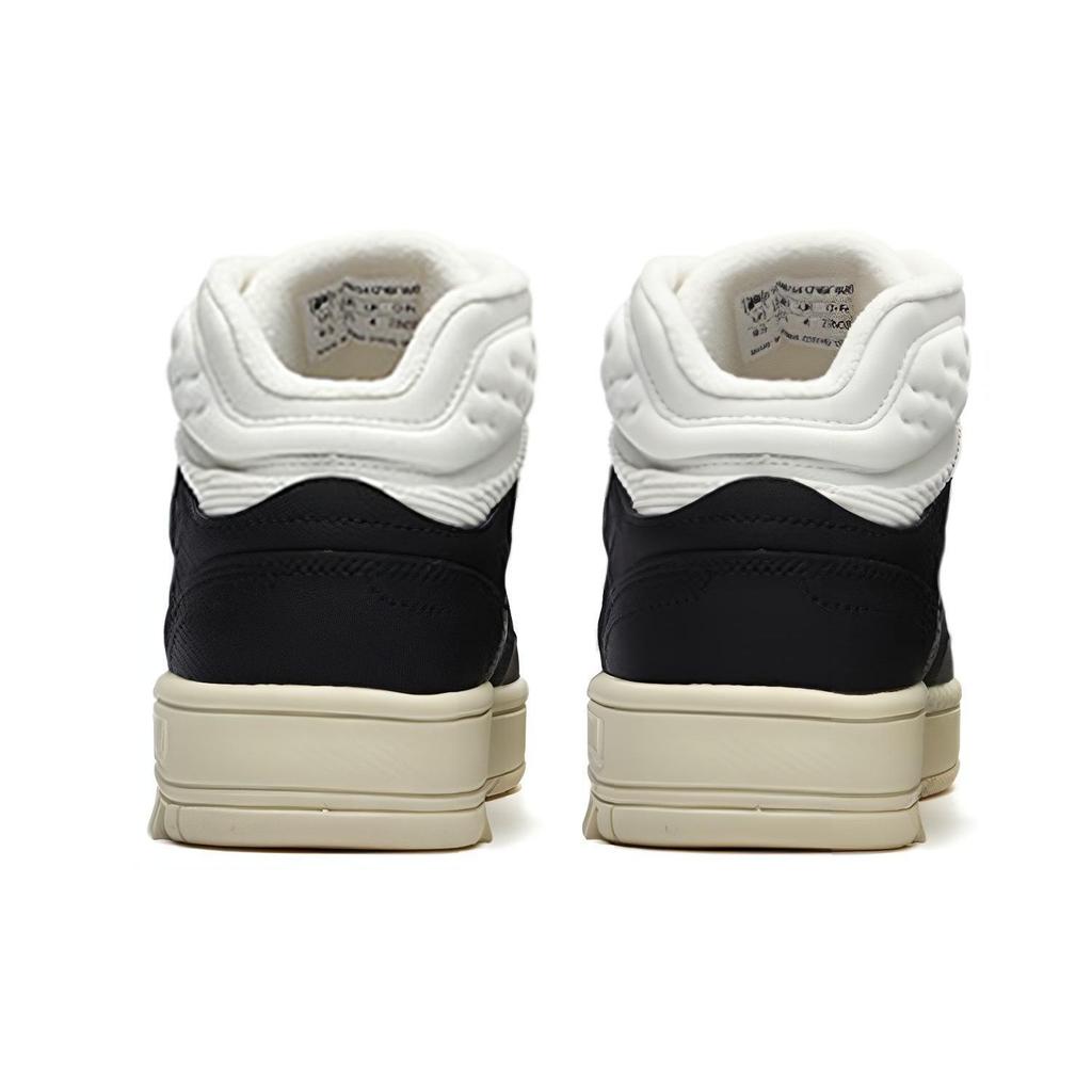 Fila Glory Mid Синтетическая кожа Флис Высокие Ретро Баскетбольные Кроссовки Женские кроссовки Черный Белый F12W141216FWB