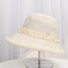 Summer casual versatile elegant hat women's sunshade basin hat travel sun protection hat cool hat fashion versatile bucket hat