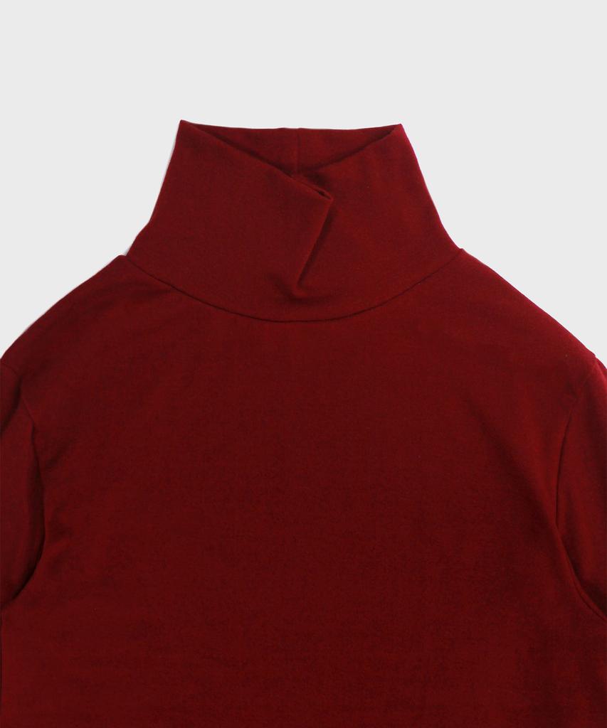 Футболка с воротником-стойкой DENSITY Stitch_Бордовый
