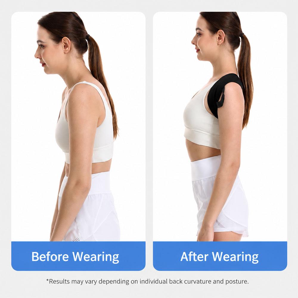 Adjustable Shoulder Posture Corrector Back Brace for Breathable Polyester Upper Back Support Belt Office Workers Students
