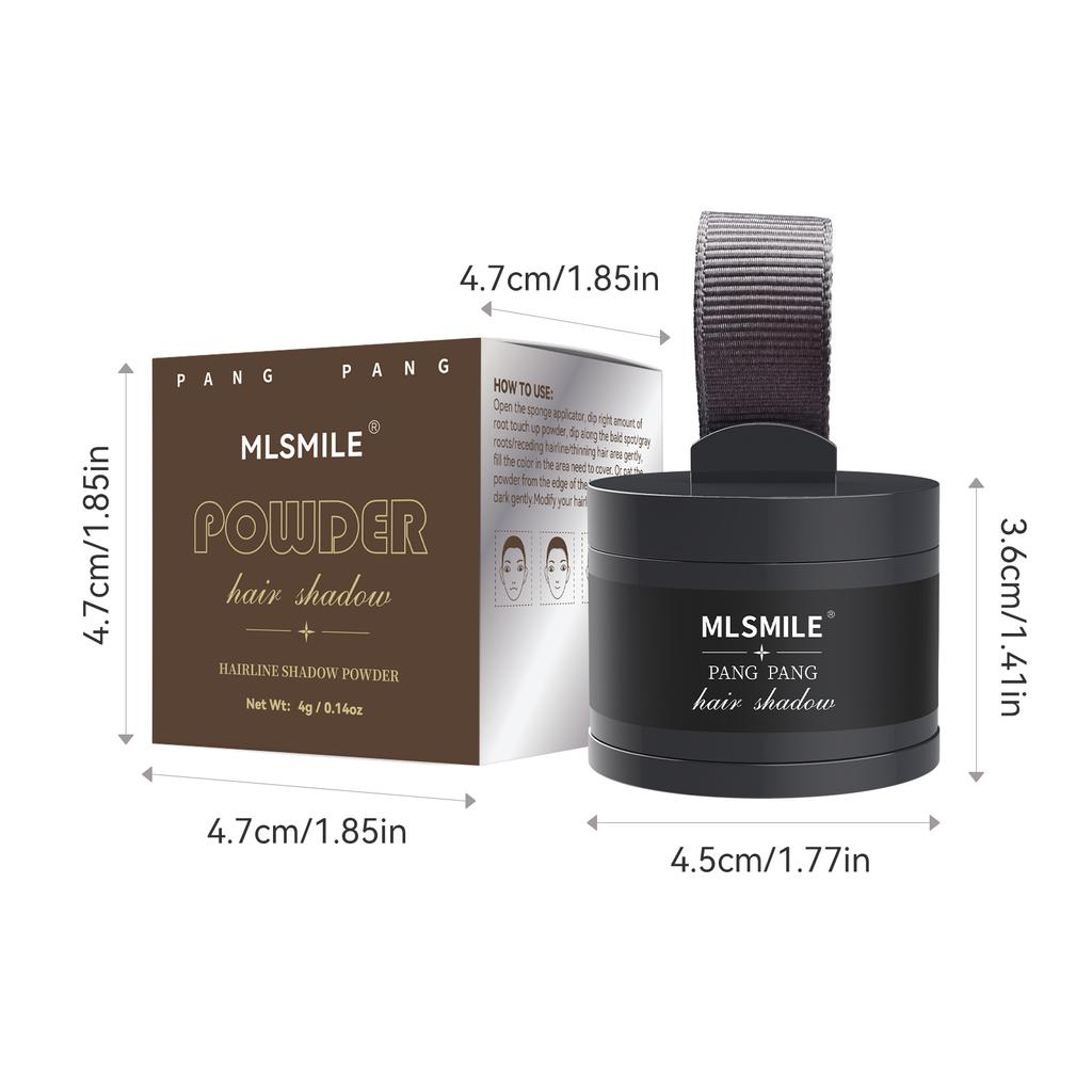Водостойкая пудра-тень для линии роста волос для естественного заполнения и ретуши