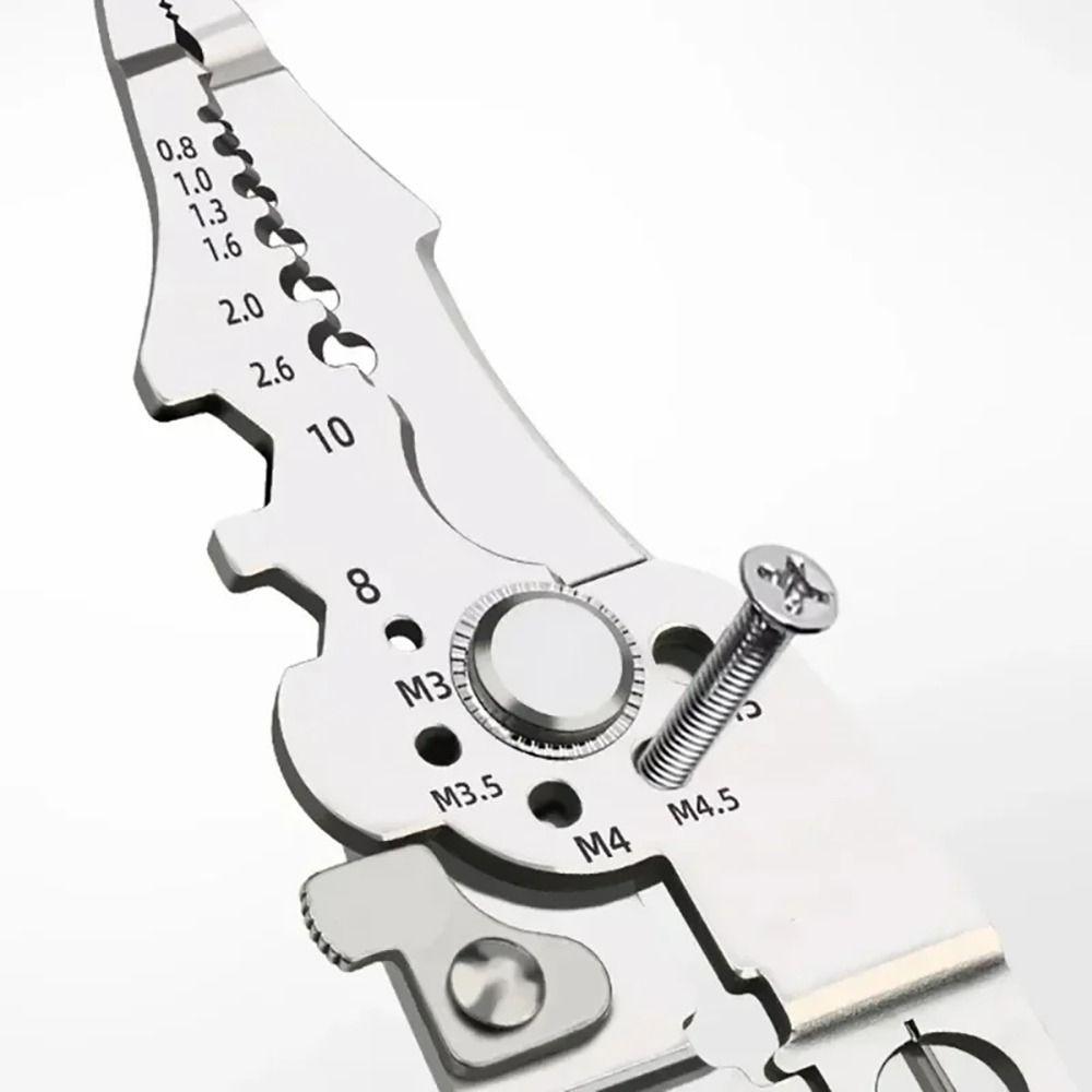 1Pcs Adjustable Wire Stripper Foldable Cable Cutting Nippers Stripping Tool  Electrician Pliers