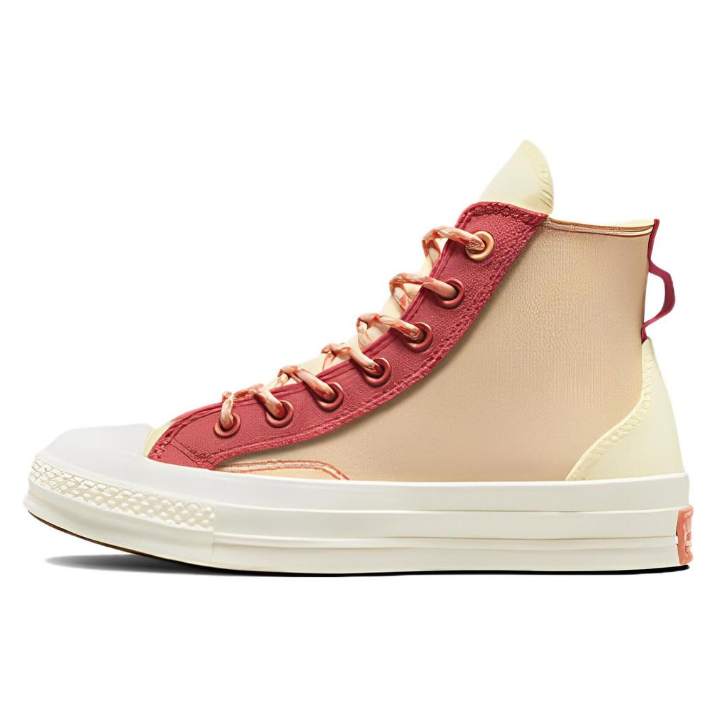 Converse Chuck 70 High Colorblock Overlay - Rhubarb Pie Unisex Sneakers Brown Orange-Haven A05128C