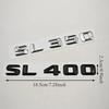 3D ABS Car Letters Badge Sticker Rear Trunk Logo SL350 SL400 SL500 Emblem For Mercedes Benz SL350 SL400 SL500 R230 R231 R129 RL2