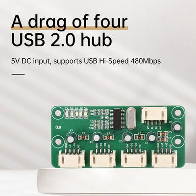 Модуль-хаб на 1-4 порта USB 2.0, не требующий драйверов, USB-разветвитель, плата расширения для электронной разработки, версия с разъемом PH2.0, DC 5V