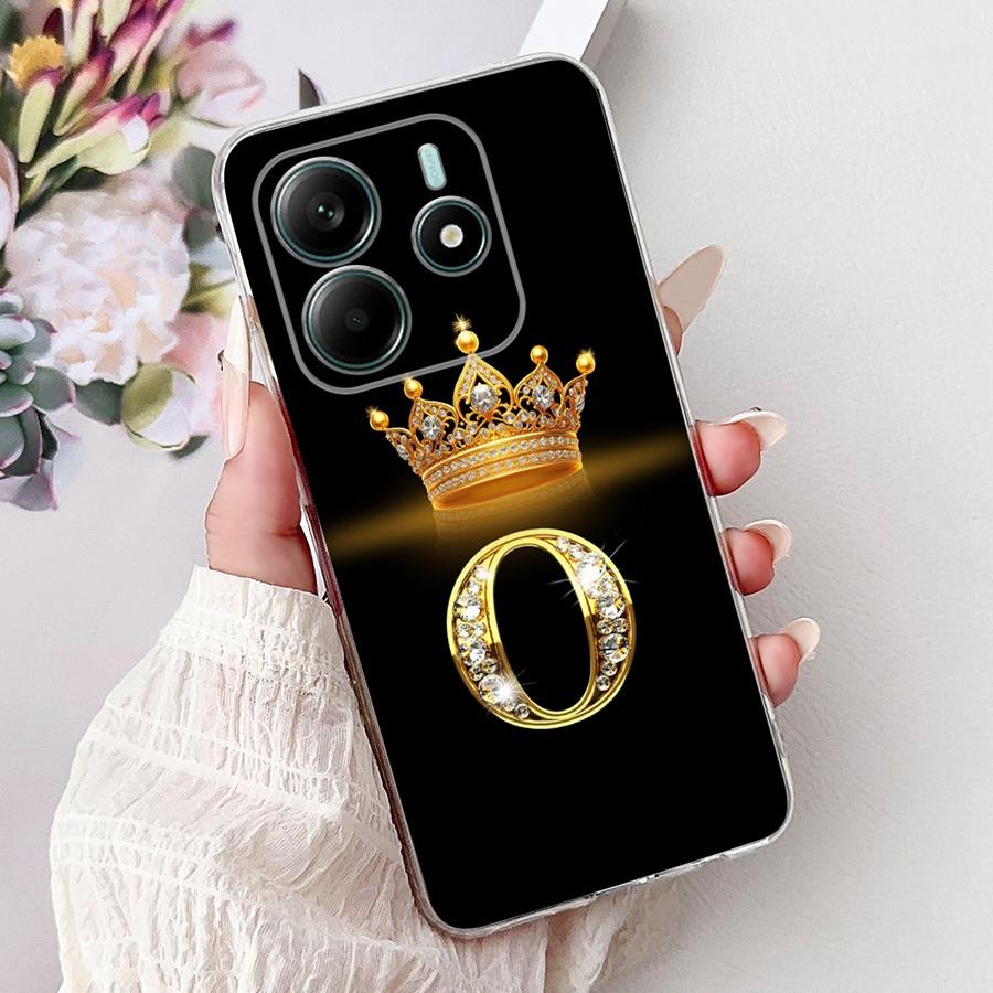 Новый чехол с буквенным принтом для Xiaomi Redmi Note 14 Pro 5G Мягкий силиконовый чехол Fundas Мягкий силиконовый корпус для Redmi Note14 5G 14Pro Capa