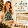 1 Set Gem Art Christmas Tree Art Kit DIY Holiday Craft Kit Tree Decoration Kit  Christmas Crafting