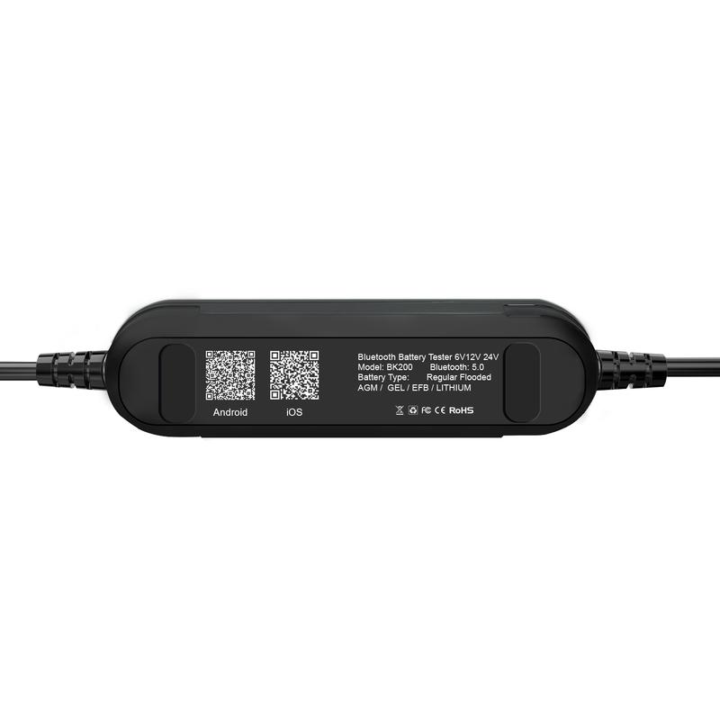 KONNWEI BK100 Bluetooth 5.0 6В 12В Тестер автомобильного и мотоциклетного аккумулятора Монитор аккумулятора 100-2000 CCA Инструменты проверки зарядки и запуска