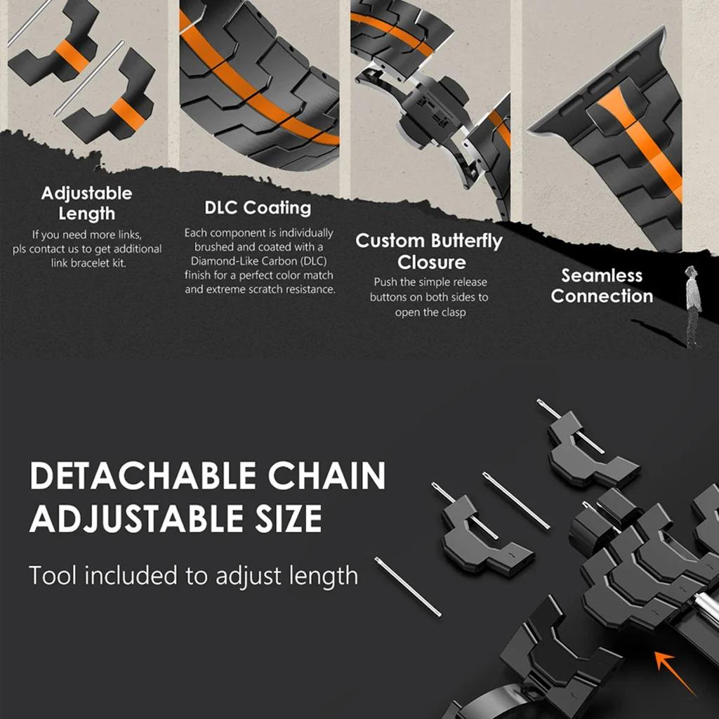 Stainless Steels Strap for Samsung Galaxy Watch 8 Classic 46mm 40mm/44mm Wristband Luxury Bracelet for Samsung Galaxy Watch 7 Ultra 47mm Accessories