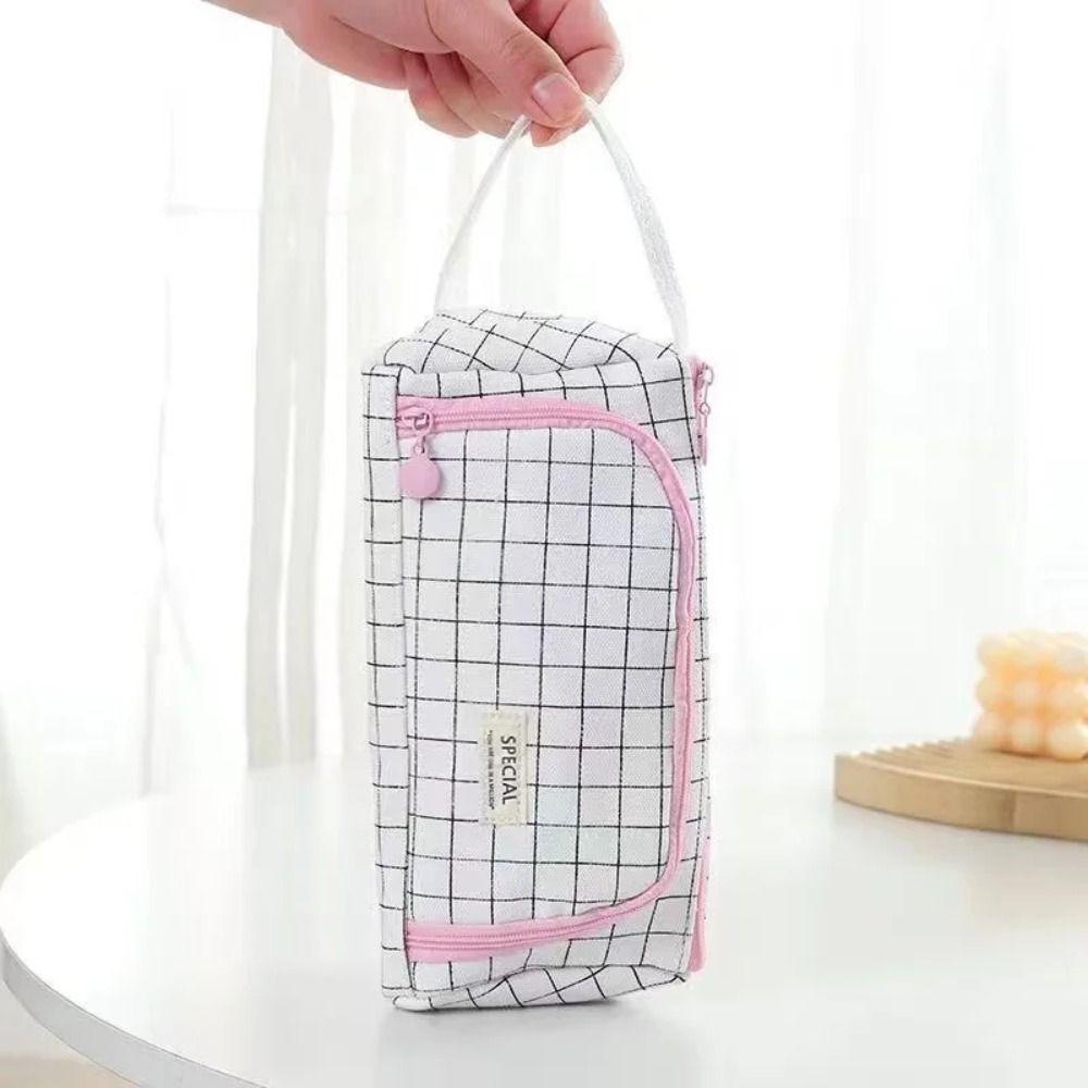 Большая вместимость холщовый пенал модная канцелярская коробка новый большой пенал