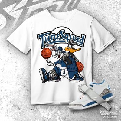 AJ 3 OG True Blue Rabbit And Duck, Shirt Match Sneaker, Streetwear Graphic Tee for Sneakerhead