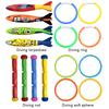4Pcs Summer Pool Diving Toys Multicolor Cartoon Pool Sinking Toys Creative Swim Diving Rings Water Toy Swimming Pool Accessories