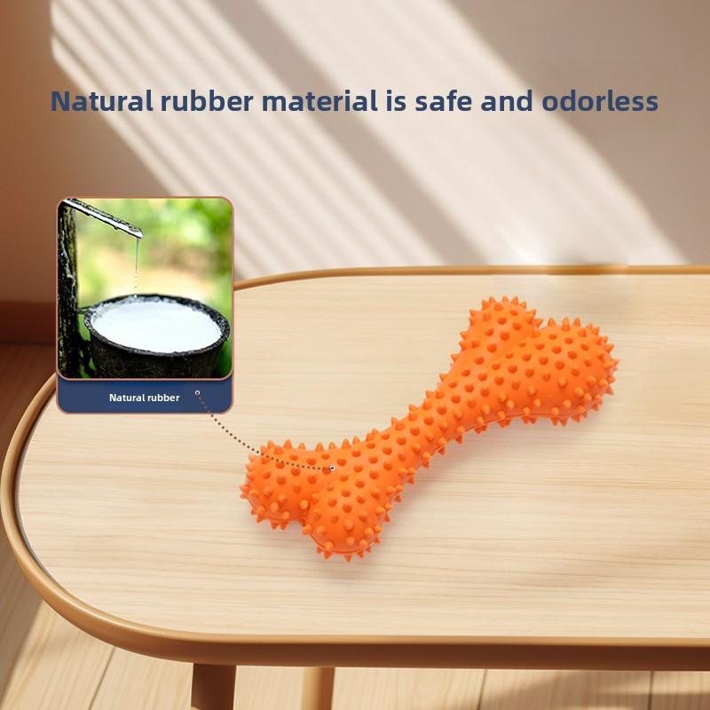 Soft Nail Bone Dog Toy Teething and Teeth Cleaning Interactive Border Collie Puppy Toy That Can't Be Chewed Up