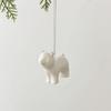 Home Decor Christmas Tree Charms Ceramic Mini Elk Pendant Penguin Christmas Pendant  Party Supplies