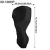 2Pcs 0-350HP Outboard Motor Covers Black Waterproof 600D Heavy Duty Motor Hood Cover Boat Engine Covers
