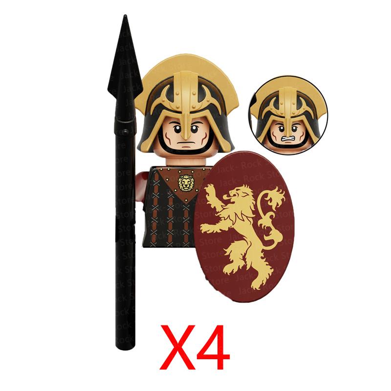 Военные Строительные Блоки Фигурки Солдат Подарки Игрушки Серия Кино Фантастика Средневековый Рыцарь Легион Оружие Щит Флаг MOC